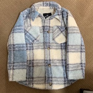 HOLLISTER Sherpa Button Down Winter Cardigan/Coat